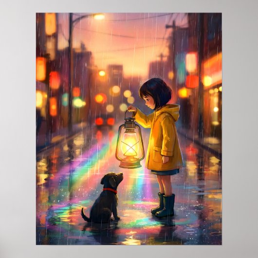 Beste Freunde im Regen Poster (Vorne)