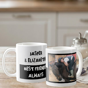 Beste Freunde immer ich und mein Pferd grau schwar Kaffeetasse