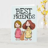 BESTE FREUNDE IN EINER WELT, DIE KARTE GEHÖRT HAT (Gelbe Blume)