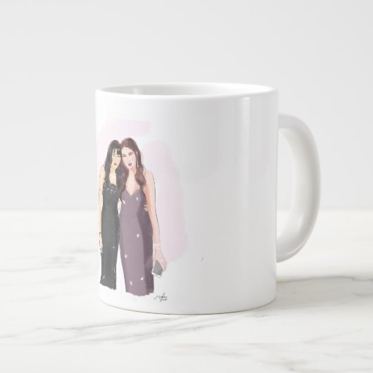 Beste Freunde Jumbo-Tasse (Vorderseite Rechts)