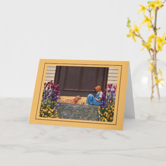 Beste Freunde Karte (Gelbe Blume)