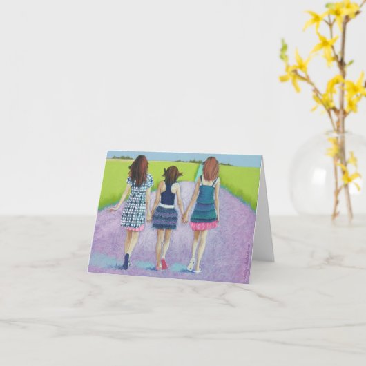 Beste Freunde Karte (Gelbe Blume)