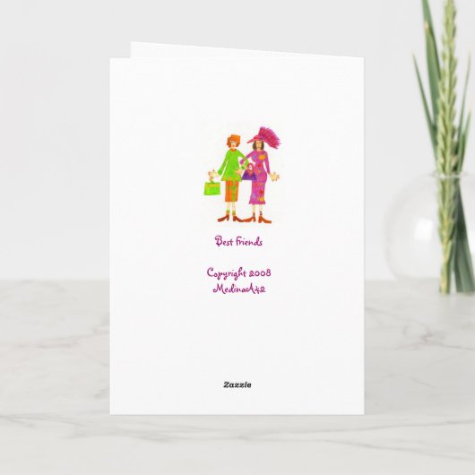 Beste Freunde Karte (Rückseite)