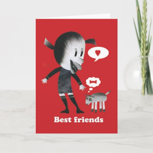 Beste Freunde Karte (Vorderseite)