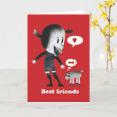 Beste Freunde Karte (Gelbe Blume)