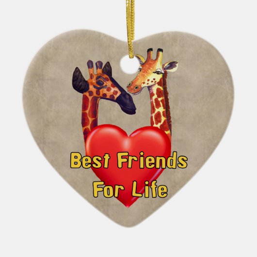Beste Freunde Keramik Ornament (Vorne)