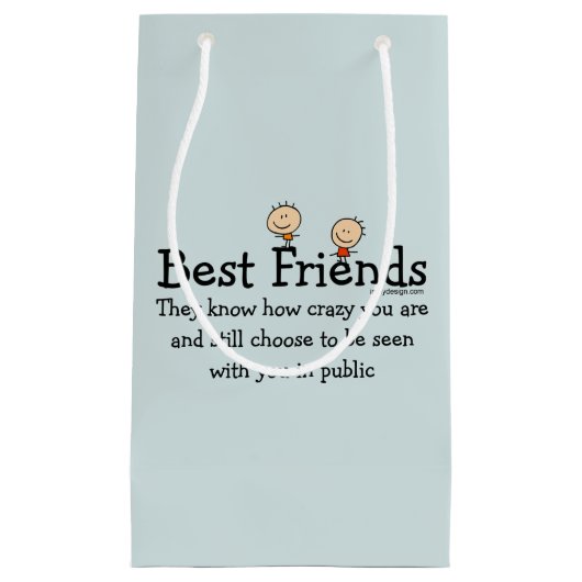 Beste Freunde Kleine Geschenktüte (Vorderseite)