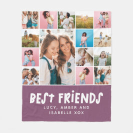 Beste Freunde lila 15 Foto moderne minimale Gesche Fleecedecke