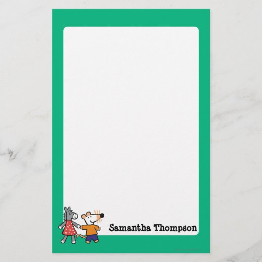 Beste Freunde Maisy und Dotty Griff-Hände Briefpapier (Vorderseite)