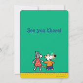 Beste Freunde Maisy und Dotty Griff-Hände Einladung (Rückseite)