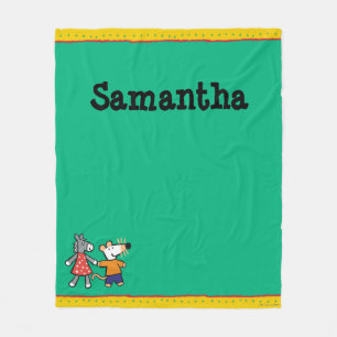 Beste Freunde Maisy und Dotty Griff-Hände Fleecedecke