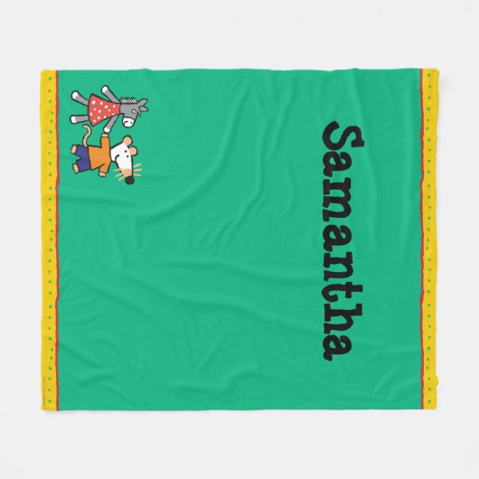 Beste Freunde Maisy und Dotty Griff-Hände Fleecedecke (Vorderseite (Horizontal))