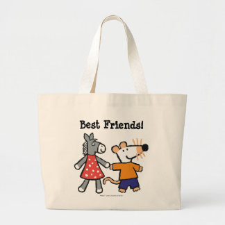 Beste Freunde Maisy und Dotty Griff-Hände Jumbo Stoffbeutel