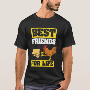Beste Freunde Mensch Huhn Faust Und Kralle Lustige T-Shirt