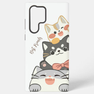 Beste Freunde mit meinen lieben Katzen Samsung Galaxy Hülle
