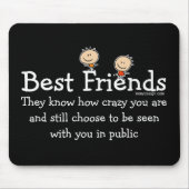 Beste Freunde Mousepad (Vorne)