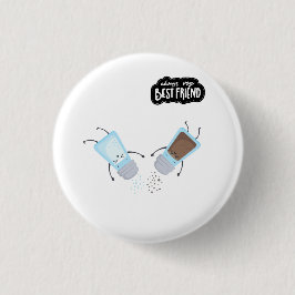 Beste Freunde Niedlicher Salz- und Pfefferstreuer Button