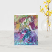 Beste Freunde" Notecard Karte (Gelbe Blume)