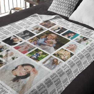 Beste Freunde Personalisiertes Fotocollage Fleecedecke