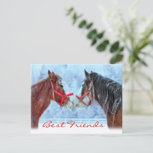 Beste Freunde Postkarte (Stehend Vorderseite)