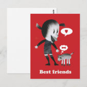 Beste Freunde Postkarte (Vorne/Hinten)