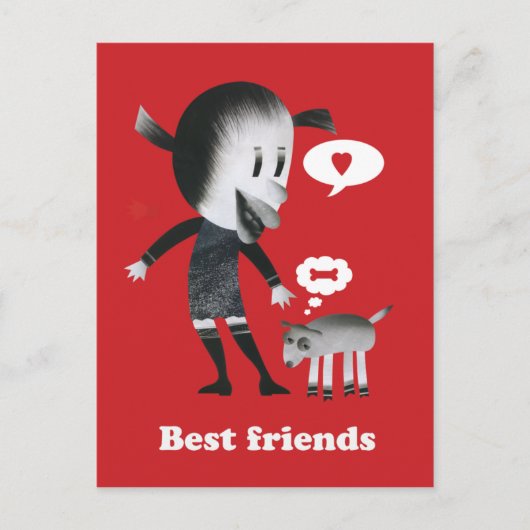 Beste Freunde Postkarte (Vorderseite)
