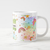 Beste Freunde Regenbogen-Tasse Jumbo-Tasse (Rechts)