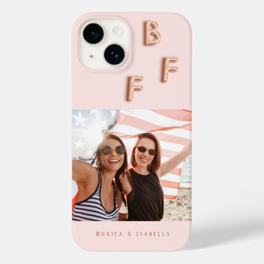 Beste Freunde Rose Gold Foto besticht durch beste Case-Mate iPhone Hülle (Rückseite)