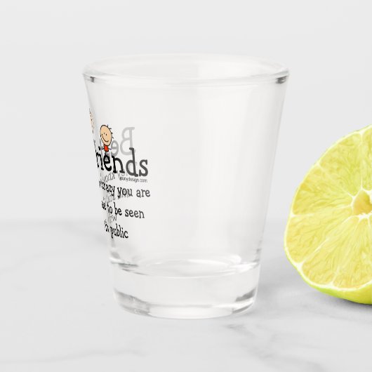 Beste Freunde Schnapsglas (Rechts)