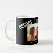 Beste Freunde Schwarz-Silber-Foto Kaffeetasse (Links)