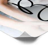Beste-Freunde-Script Schriftzug Poster mit Foto (Ecke)