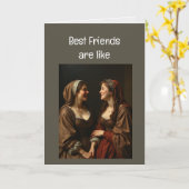Beste Freunde sind wie Märchen Karte (Gelbe Blume)