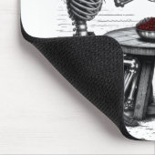 Beste Freunde Skelett-Paar Mousepad (Ecke)