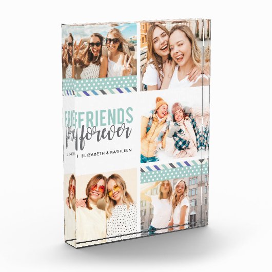 Beste Freunde Skriptfotokopplungsblock Fotoblock (Links)