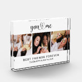 Beste Freunde Skriptfotokopplungsblock Fotoblock (Links)