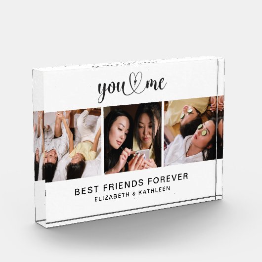 Beste Freunde Skriptfotokopplungsblock Fotoblock (Links)