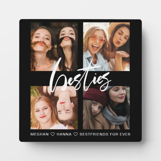 Beste Freunde Square 4 Fotos Collagen besticht dur Fotoplatte (Vorderseite)