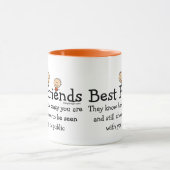 Beste Freunde Tasse (Zentrum)