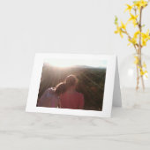 Beste Freunde und ein Sonnenuntergang Karte (Gelbe Blume)