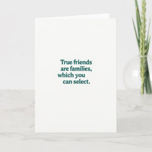 Beste Freunde Unsere Ausgewählte Familie Karte