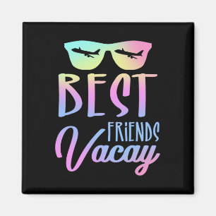 Beste Freunde Urlaubsreise Gruppe Kreuzfahrt Magnet