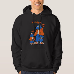 Beste Freunde: Vater-und-Sohn-Blue-Dog-Duo ( Orang Hoodie