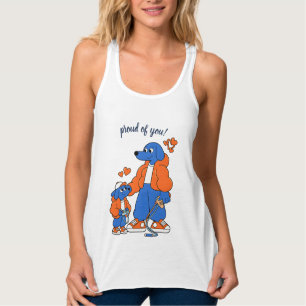 Beste Freunde: Vater-und-Sohn-Blue-Dog-Duo ( Orang Tank Top