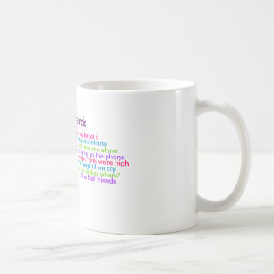Beste Freunde, verstehen, wann Sie vergessen es… Kaffeetasse
