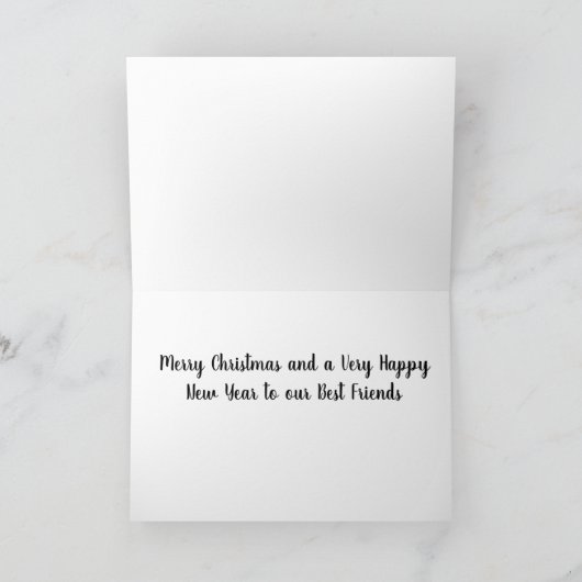 ***BESTE FREUNDE*** WISHED MERRY CHRISTMAS/NEW YEA KARTE (Innenseite)