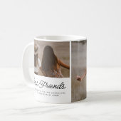 Beste Freunde Zitat Foto Script Andenken Kaffeetasse (Vorderseite Links)