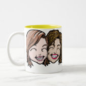 Beste Freunde Zweifarbige Tasse (Links)