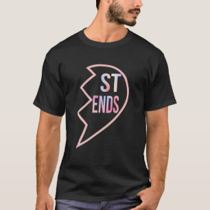 BESTE FREUNDIN 1 Herz in 2 Beste Freunde übereinst T-Shirt
