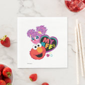 BESTE FREUNDIN Abby und Elmo Serviette (Beispiel)
