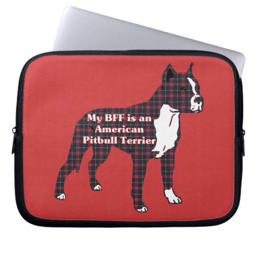 BESTE FREUNDIN American Pitbull Terrier Laptopschutzhülle (Vorderseite)